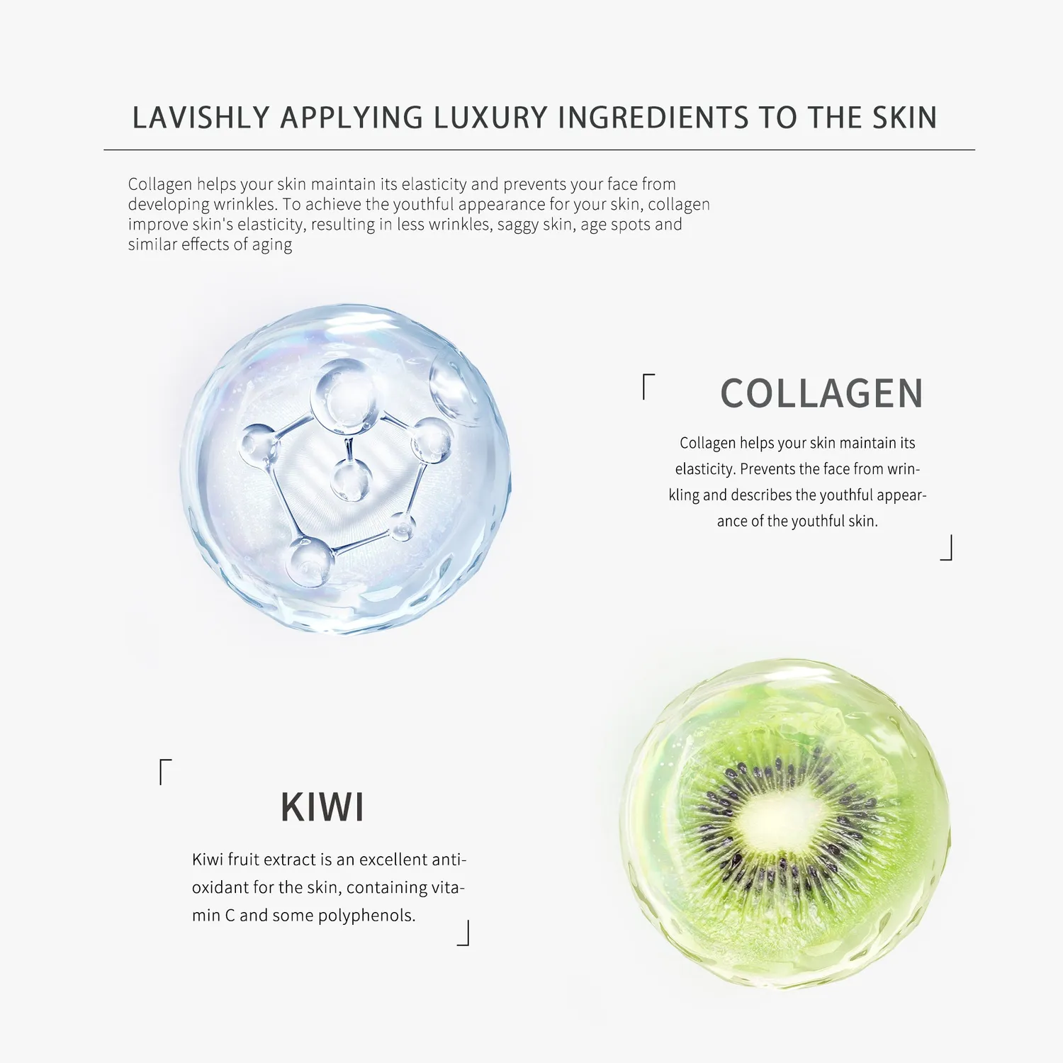 Mitomo MT MO 505 masque visage collagène 5 pièces hydratant
