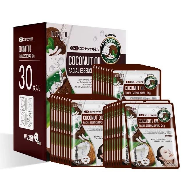 Mitomo Natural 512 masque tissu coco 30x26g élasticité