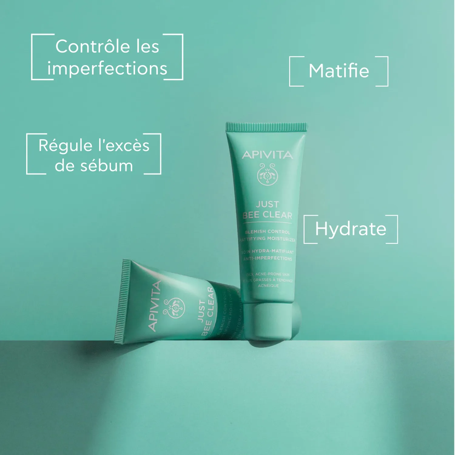 Apivita Just Bee Clear crème visage matifiante 40ml propolis