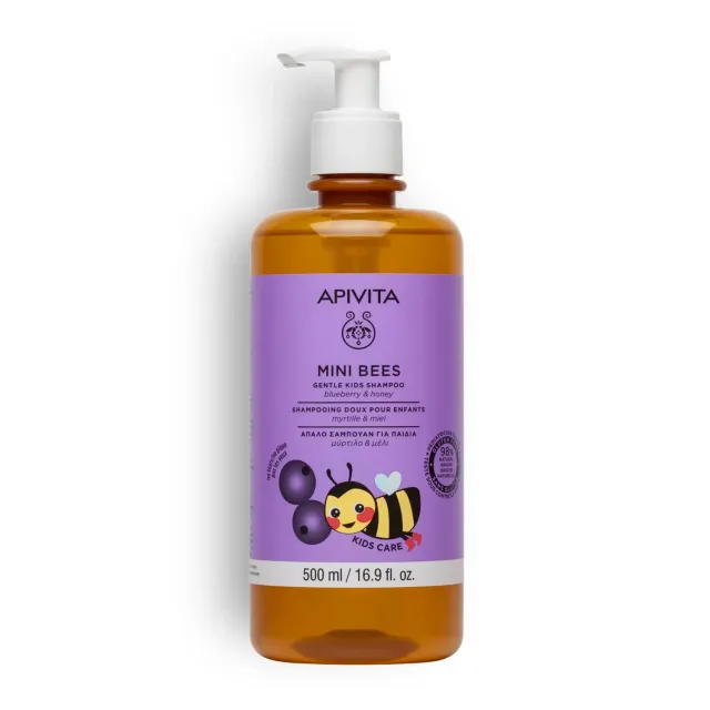 Apivita Mini Bees shampoing enfant 500ml miel myrtille doux