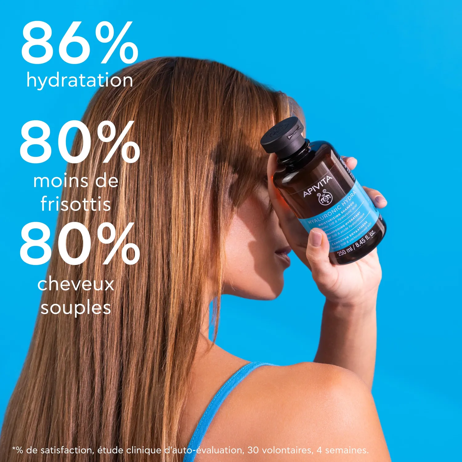 Apivita Hyaluronic Hydra shampoing hydratant 250 ml miel