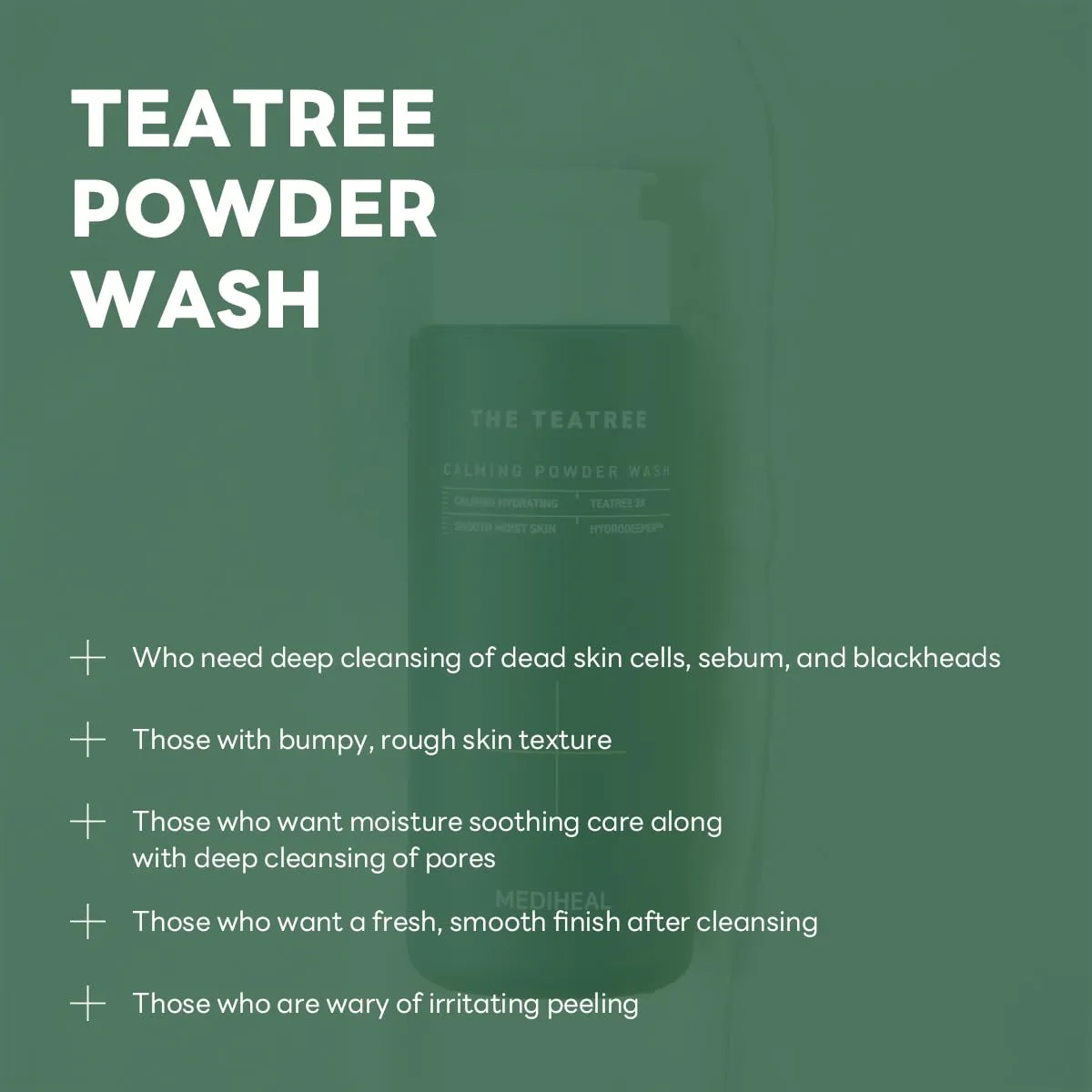 Mediheal Teatree poudre nettoyante tea tree anti-pores dilatés
