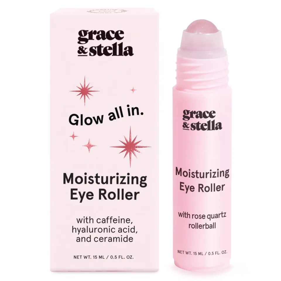 Grace & Stella Moisturizing Eye Roller soin yeux quartz rose