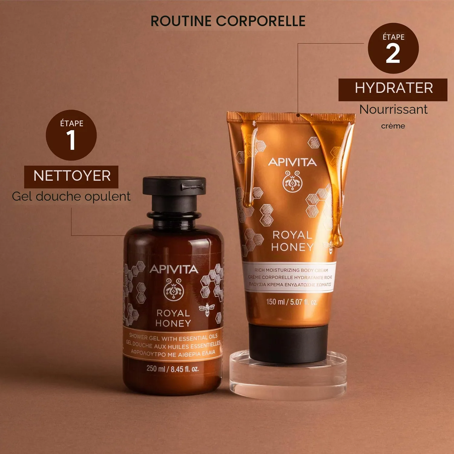 Apivita Royal Honey crème corps hydratante riche 150 ml