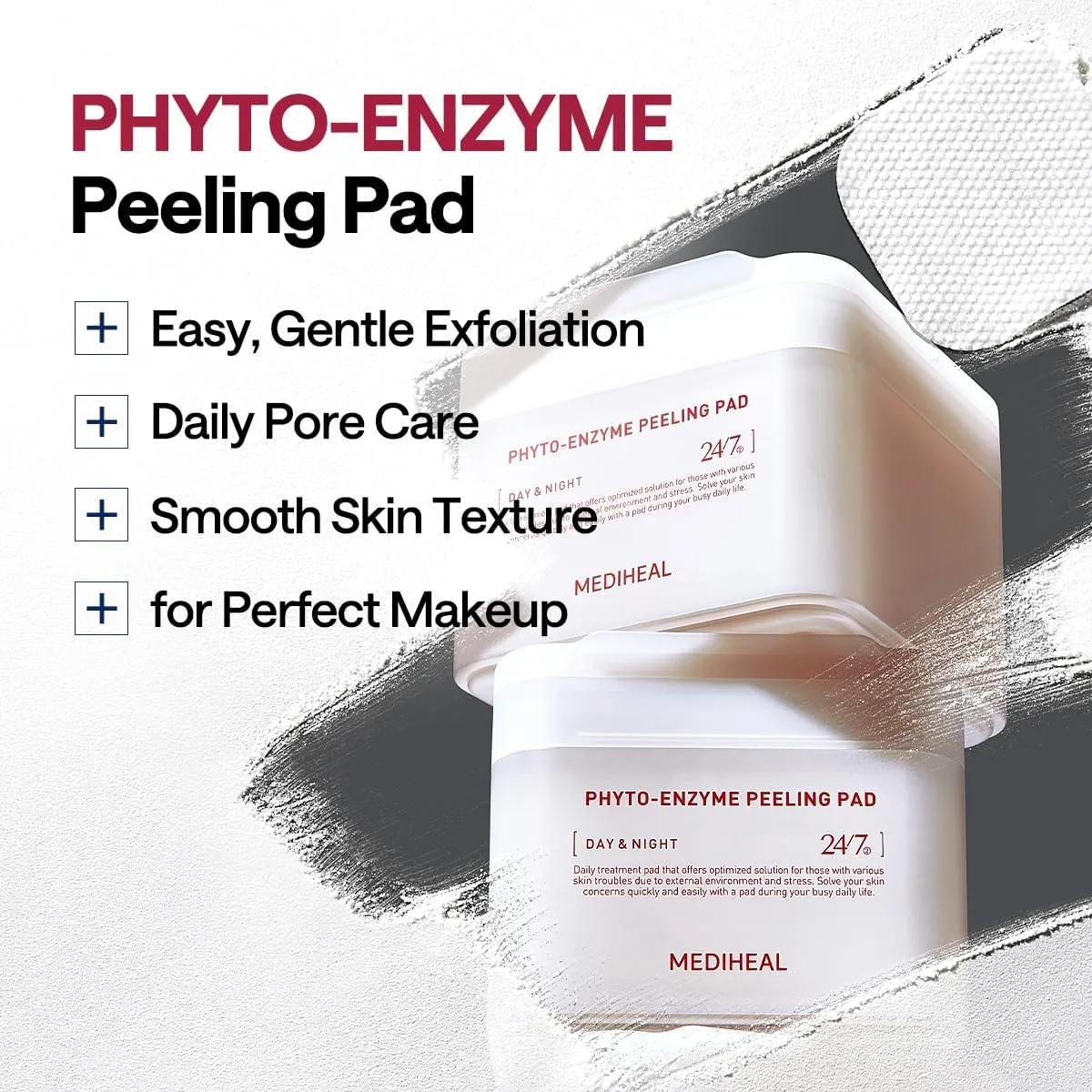 Mediheal Phyto-enzyme pad exfoliant 90 pads éclat