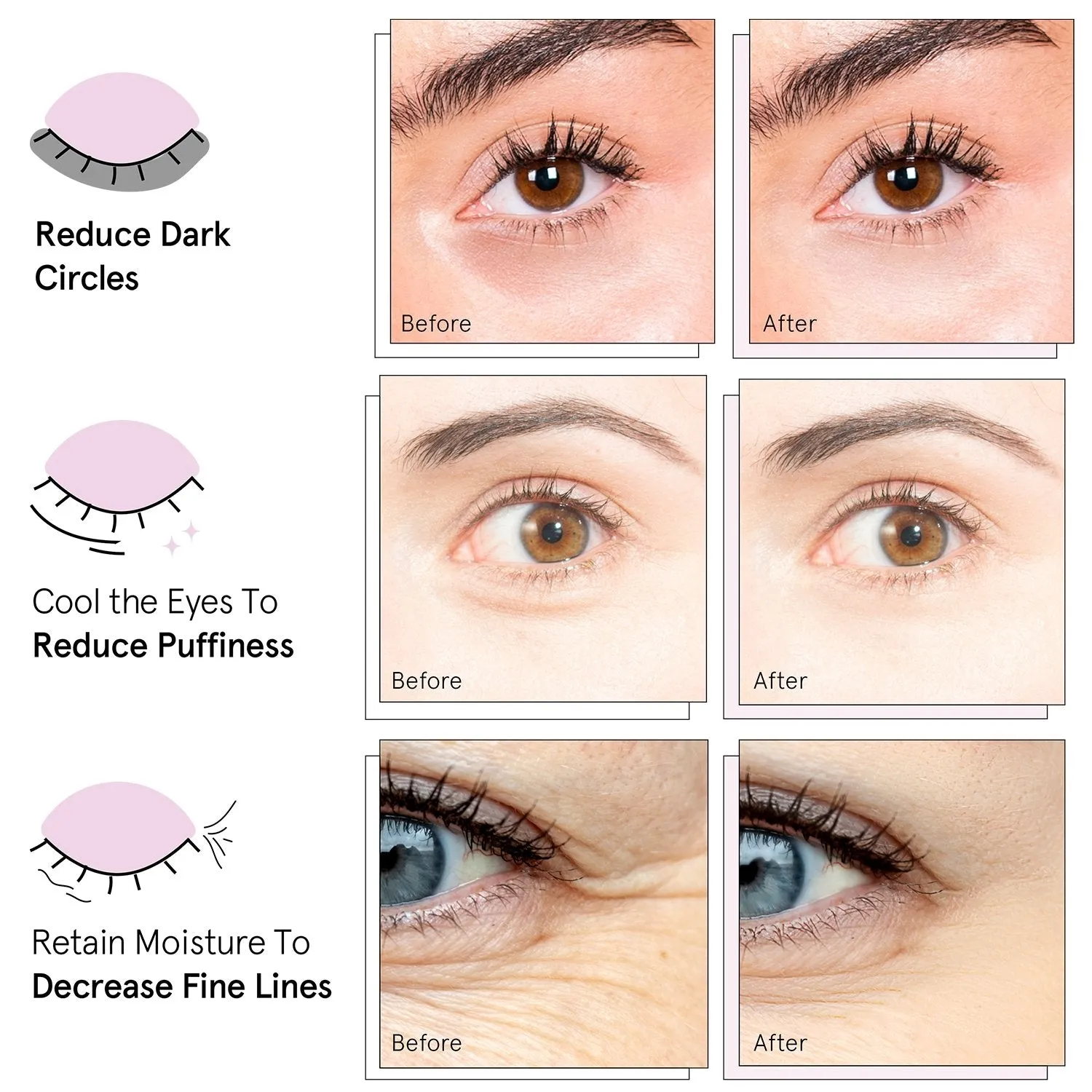 Grace & Stella Blue patchs yeux 6 paires niacinamide éclat