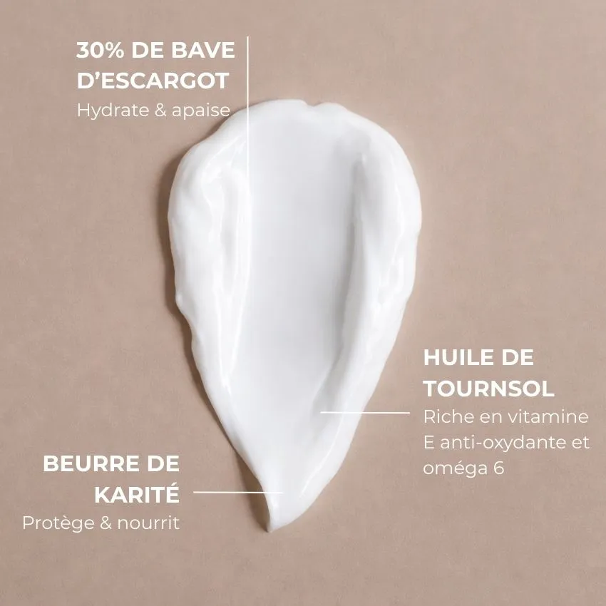 Royer Cosmétique Masque visage bave escargot hydratant réparateur