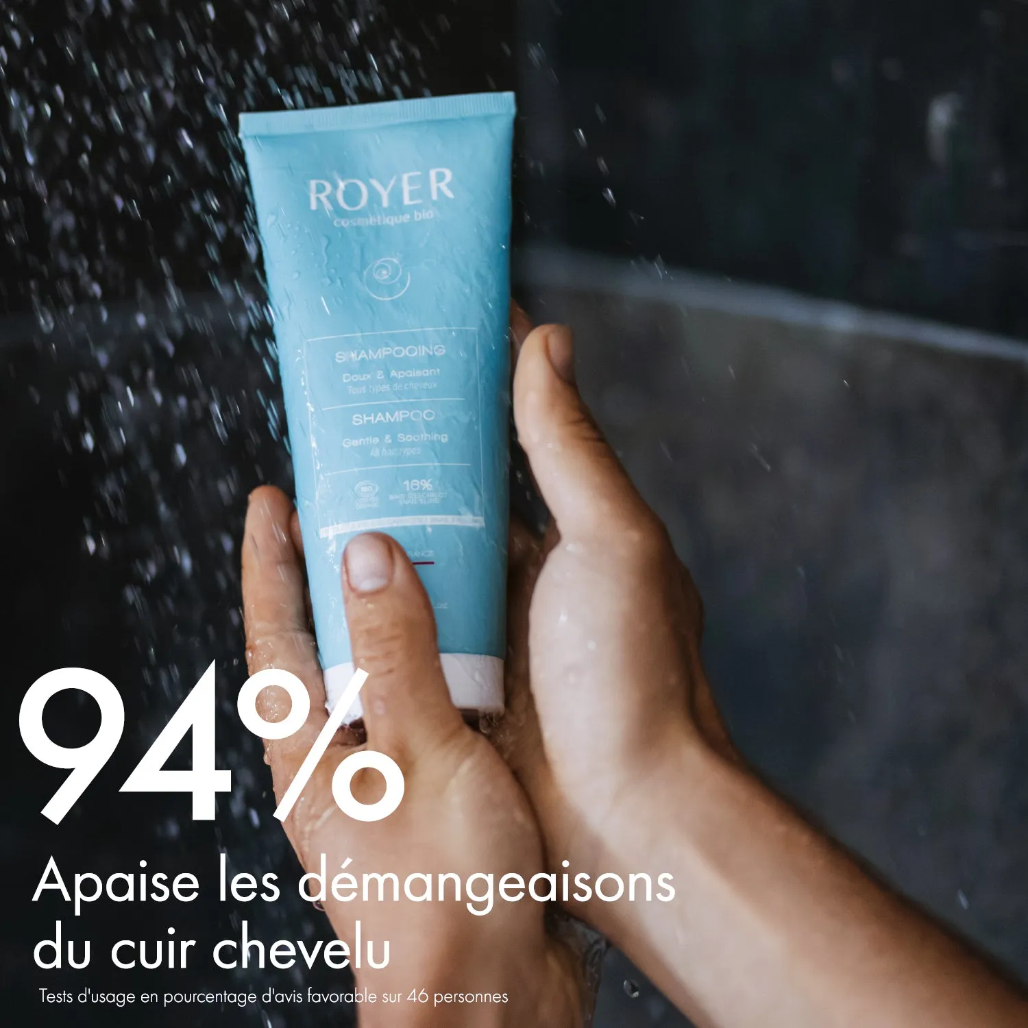 Royer shampoing bave d'escargot amande douce apaisant