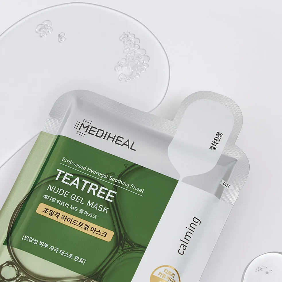 Mediheal Teatree Nude Gel Mask hydrogel apaisant 10 pcs