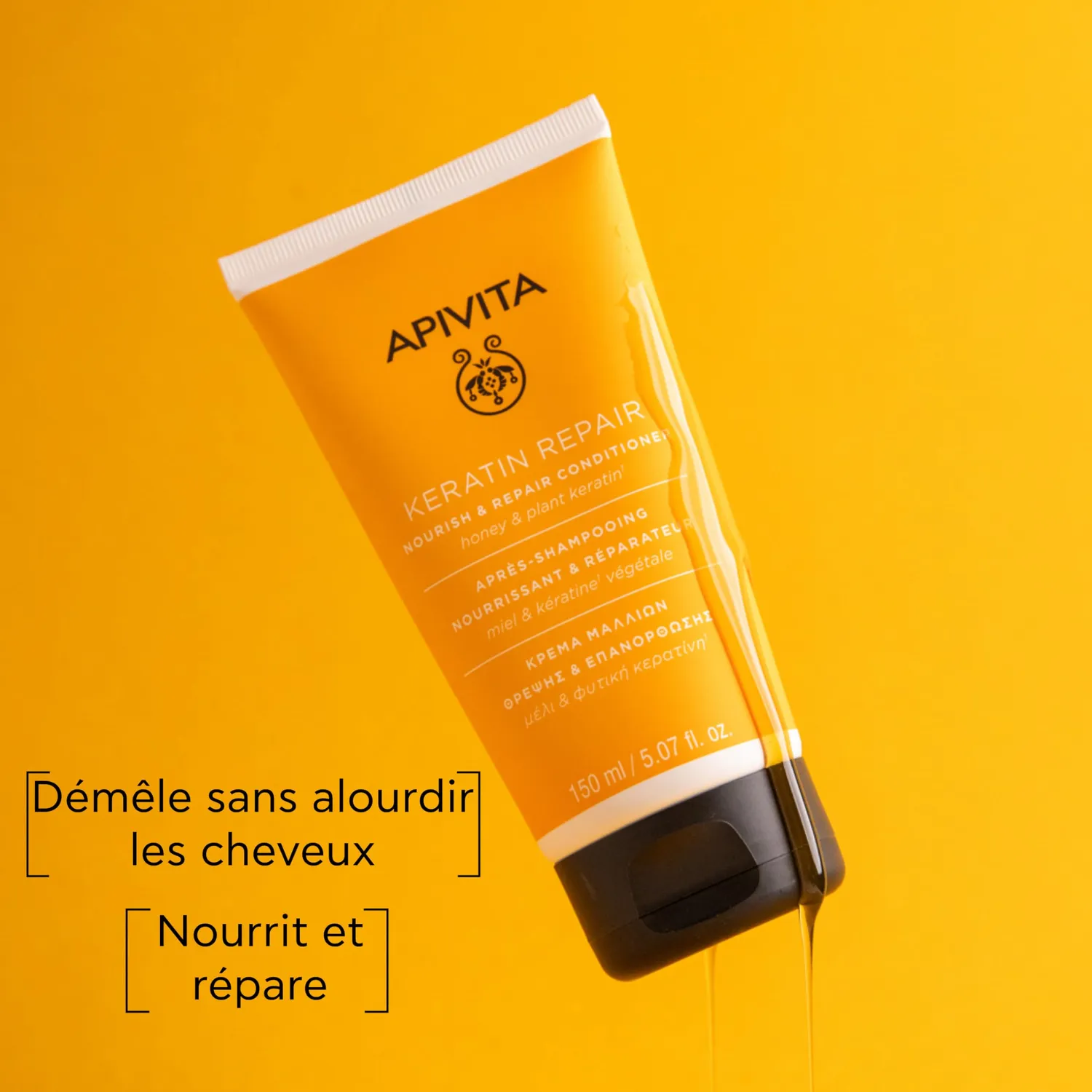 Apivita Keratin Repair après-shampooing miel 150 ml