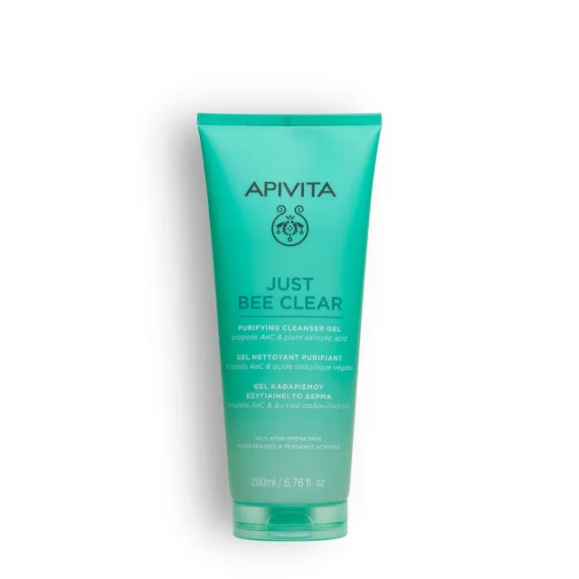 Apivita Just Bee Clear gel nettoyant propolis 200ml anti-boutons