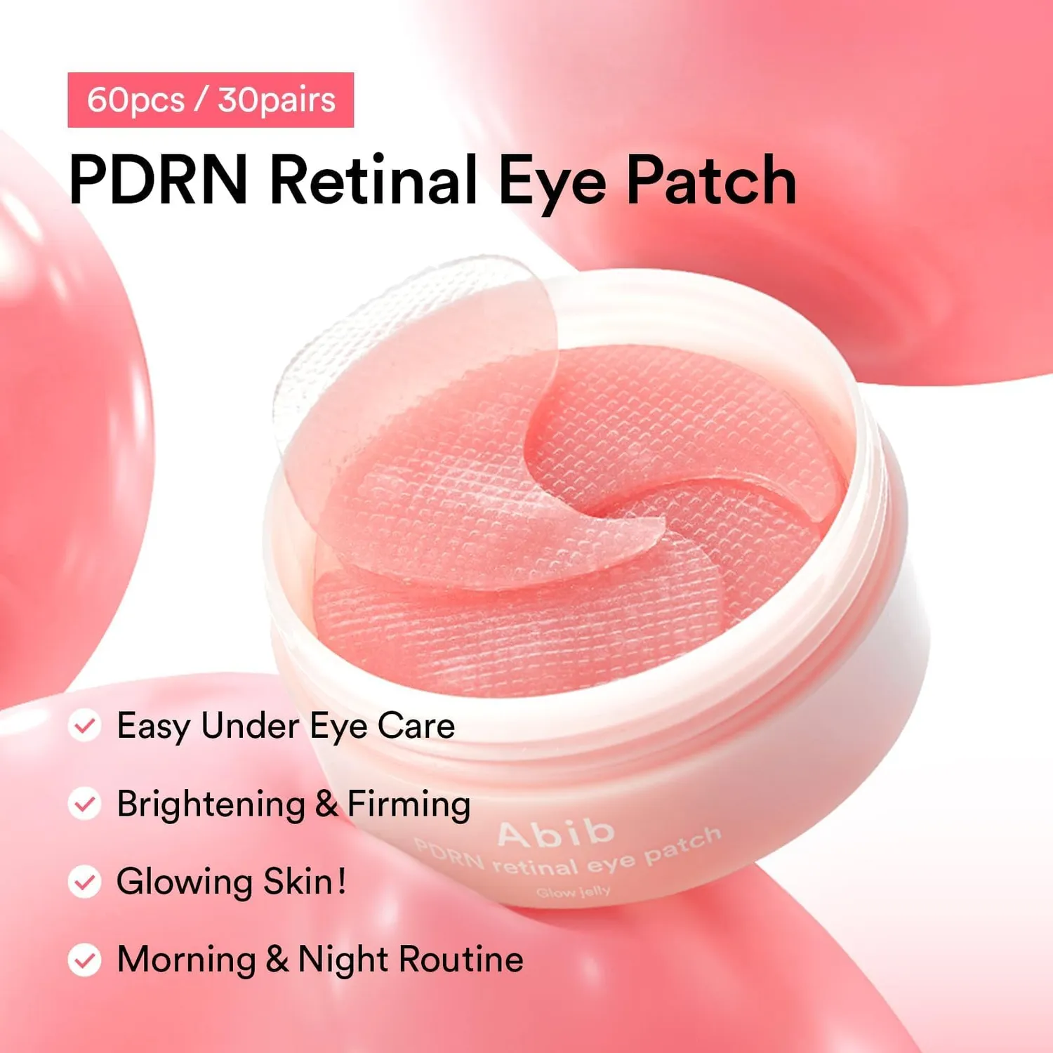 Abib PDRN Glow Jelly Patch Yeux 60 Rétinol Poches