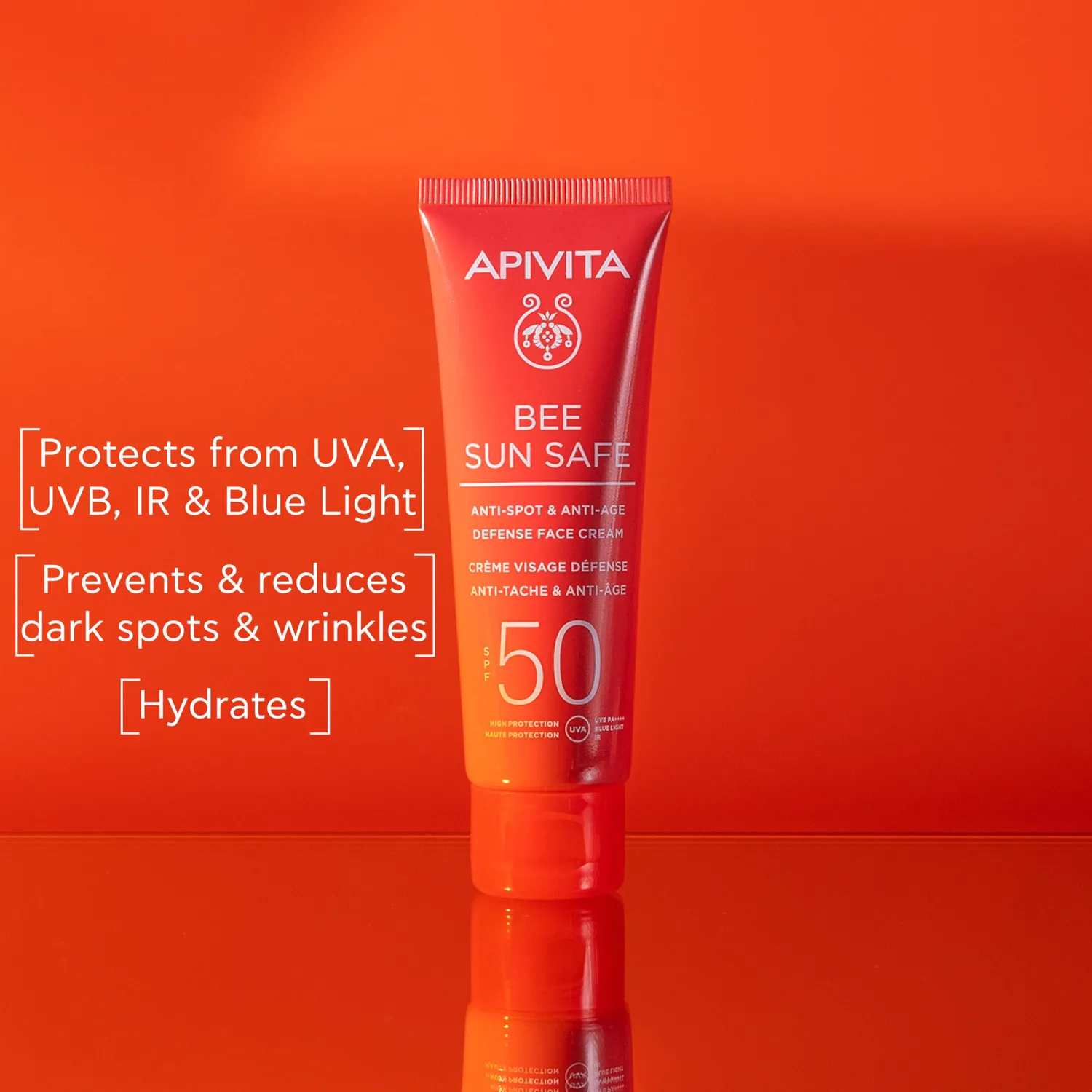 Apivita Bee Sun Safe Crème solaire visage SPF50 anti-taches 50ml