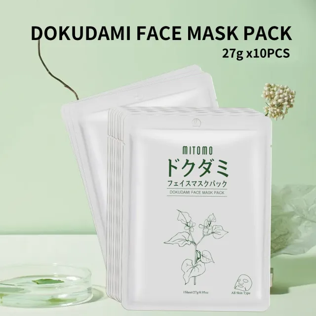 Mitomo Dokudami masque visage 10x27g hydratant