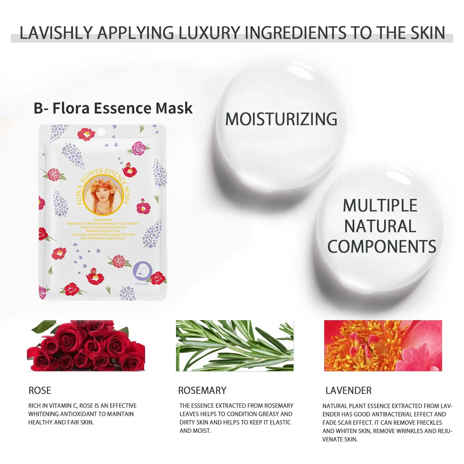 Mitomo TKMG00303-A-016 coffret masque visage 16 feuilles 4 types