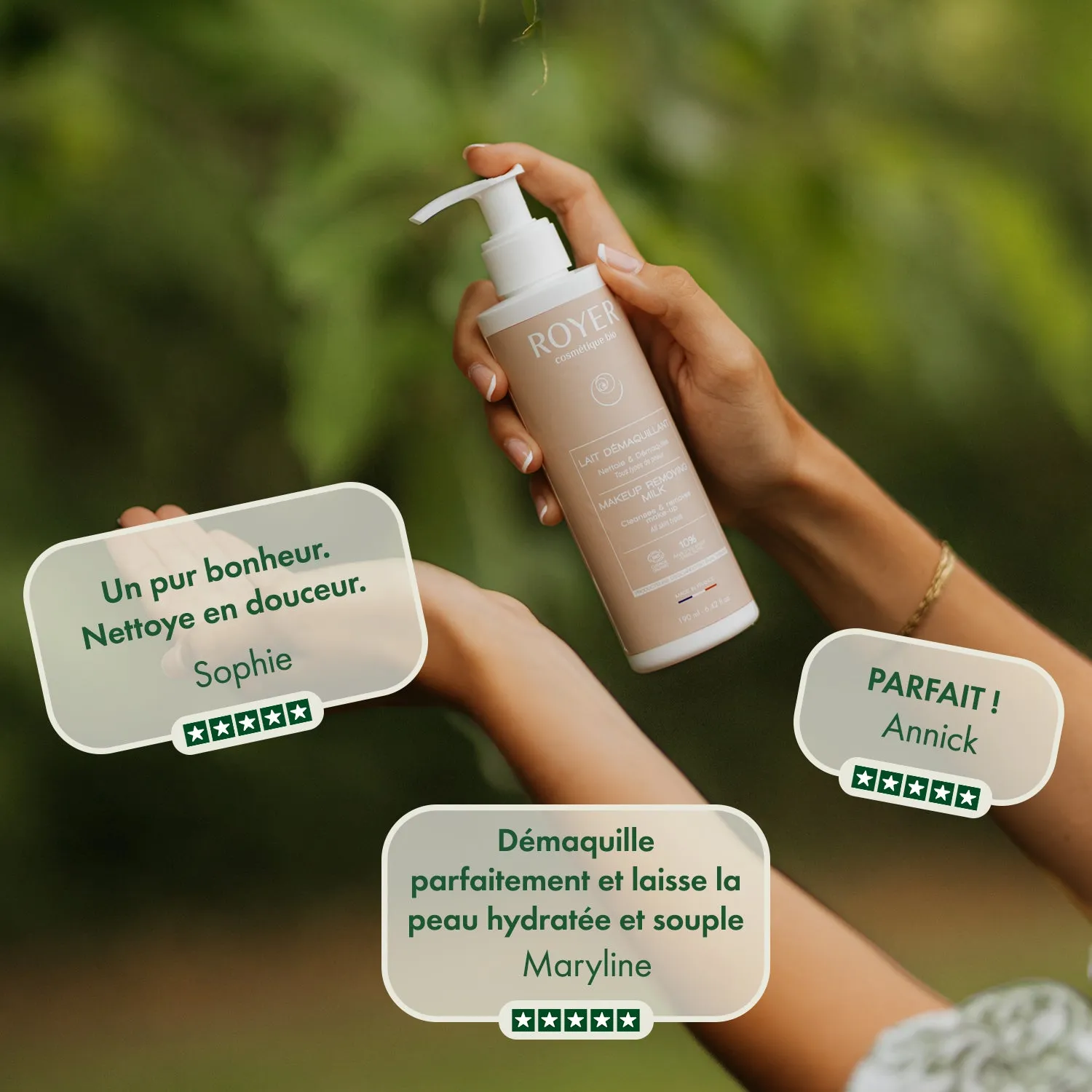 Royer duo lait démaquillant + lotion micellaire 10% bio
