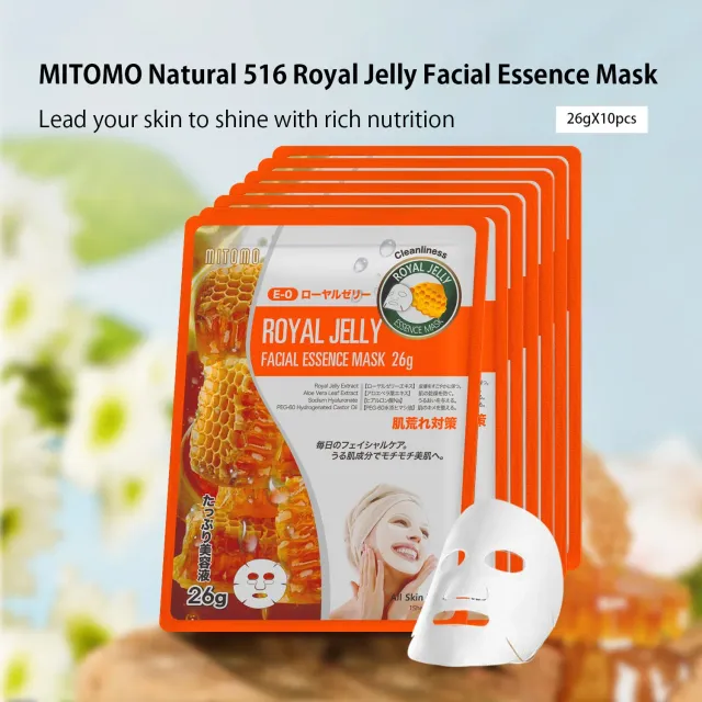 Mitomo Natural 516 Royal Jelly masque visage élasticité