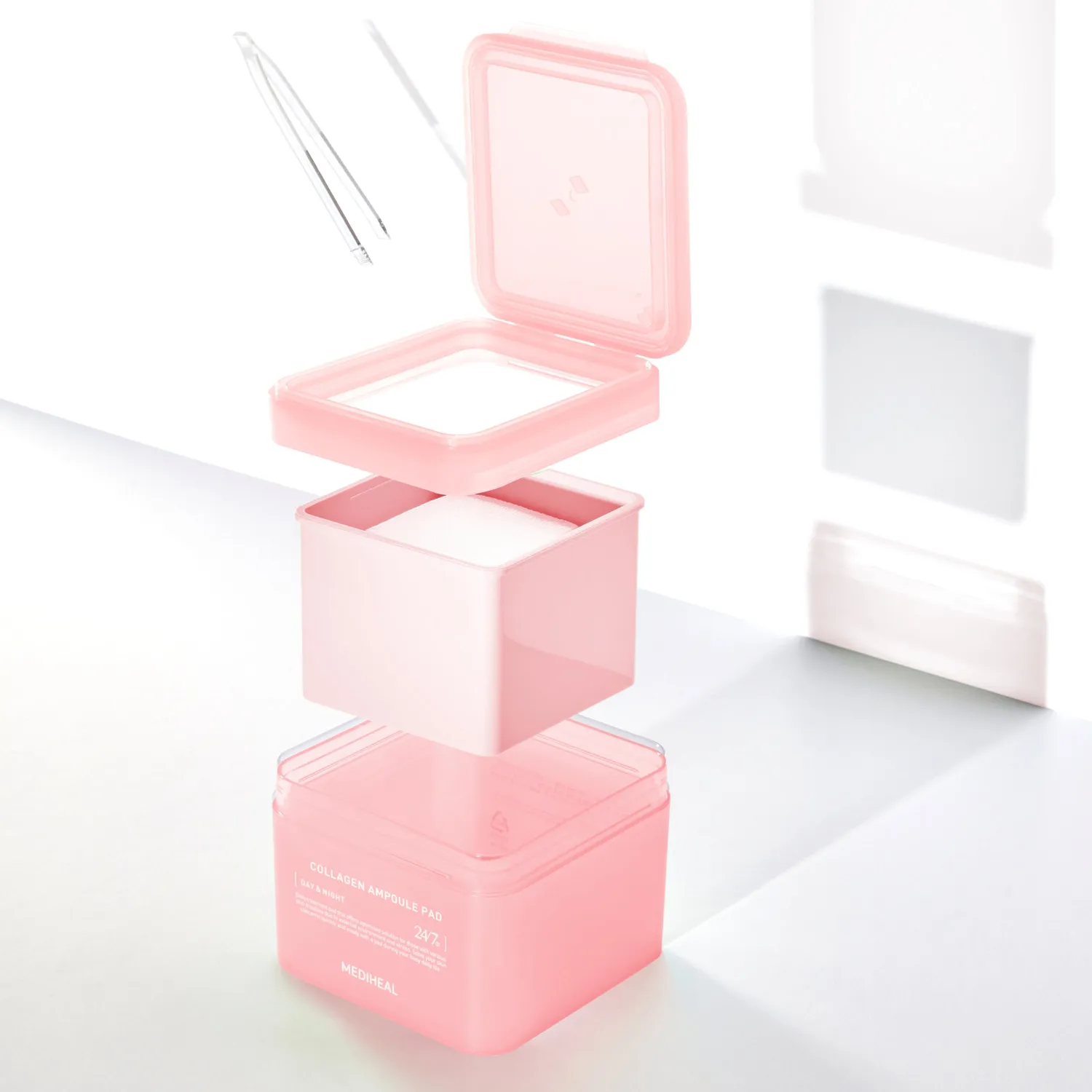 Mediheal Collagen Ampoule Pad toner 100 pads collagène