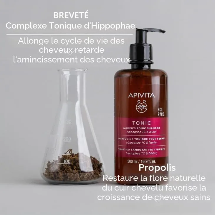Apivita Shampoing Tonique Femme Antichute 500 ml volume