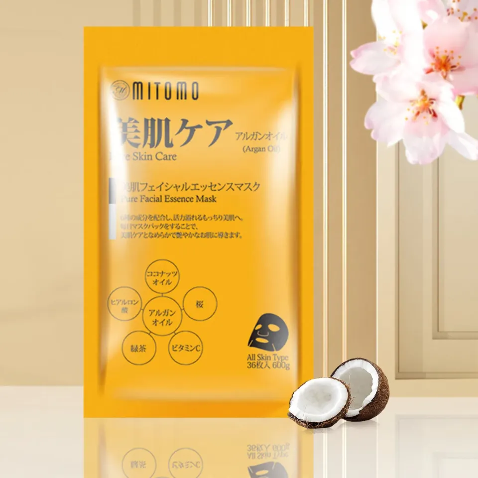 Mitomo MT Argan Oil masque tissu anti-rides 36 pièces
