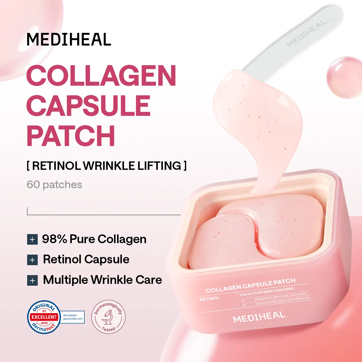 Mediheal Retinol Lifting Capsule patch yeux multi-zones liftant