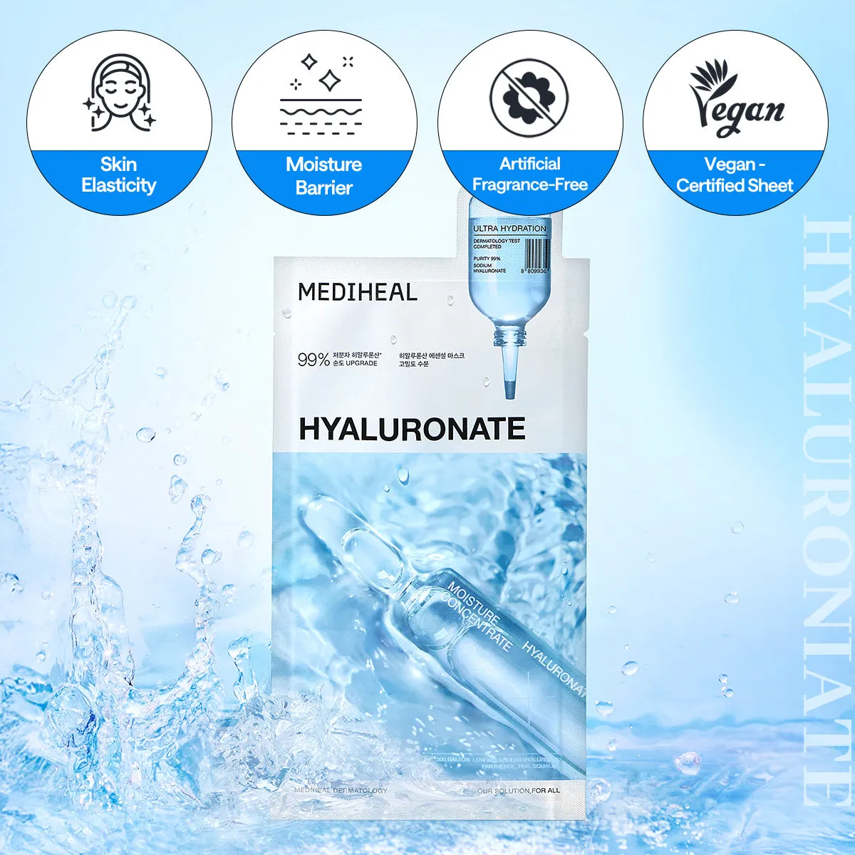 Mediheal Hyaluronate Essential Mask masque tissu 10 pcs hydratation