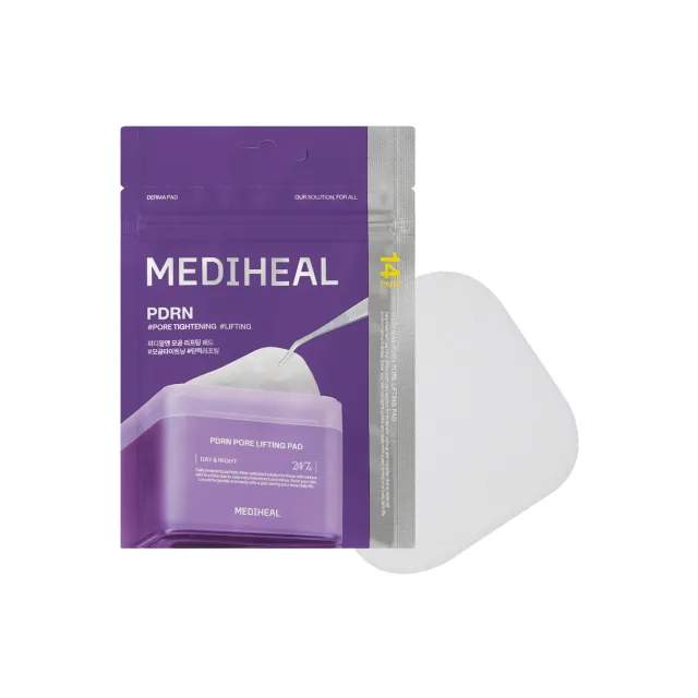 Mediheal PDRN Pore Lifting Pad toner pad hydratant 14 pièces