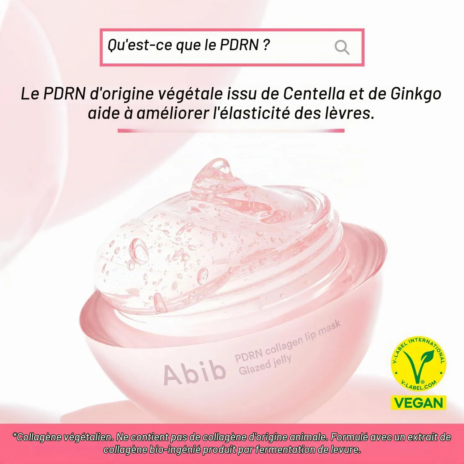 Abib PDRN Collagen masque lèvres jelly 11ml rose