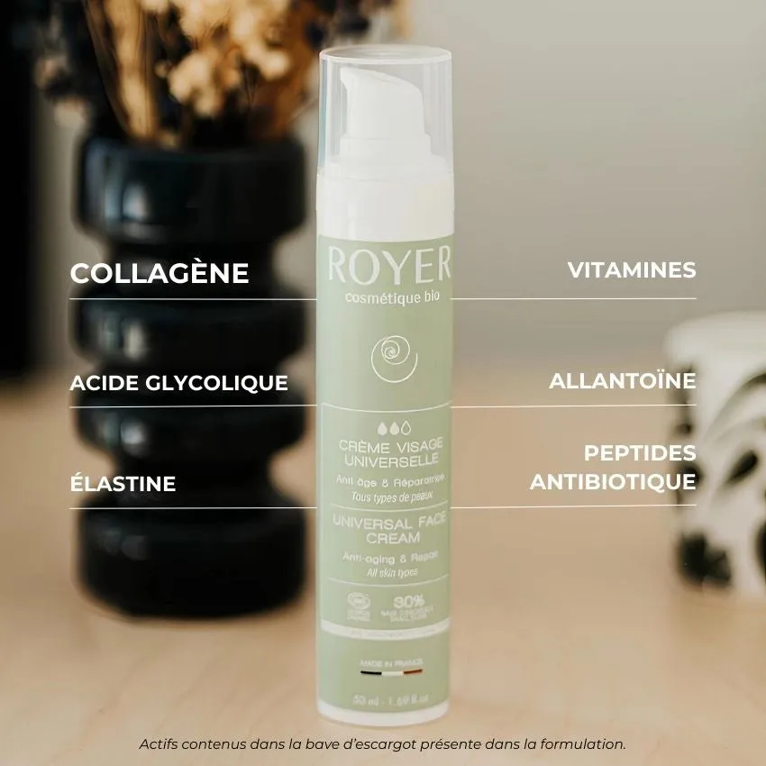 Royer Crème Universelle Visage Bave d'Escargot 50 ml Bio