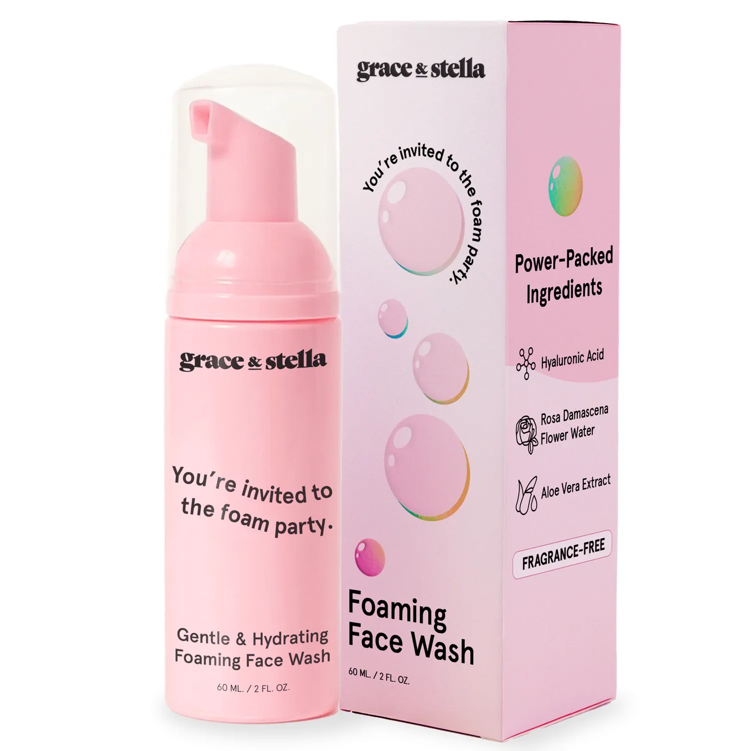 Grace & Stella Foaming Face Wash nettoyant visage 150 ml sans parfum