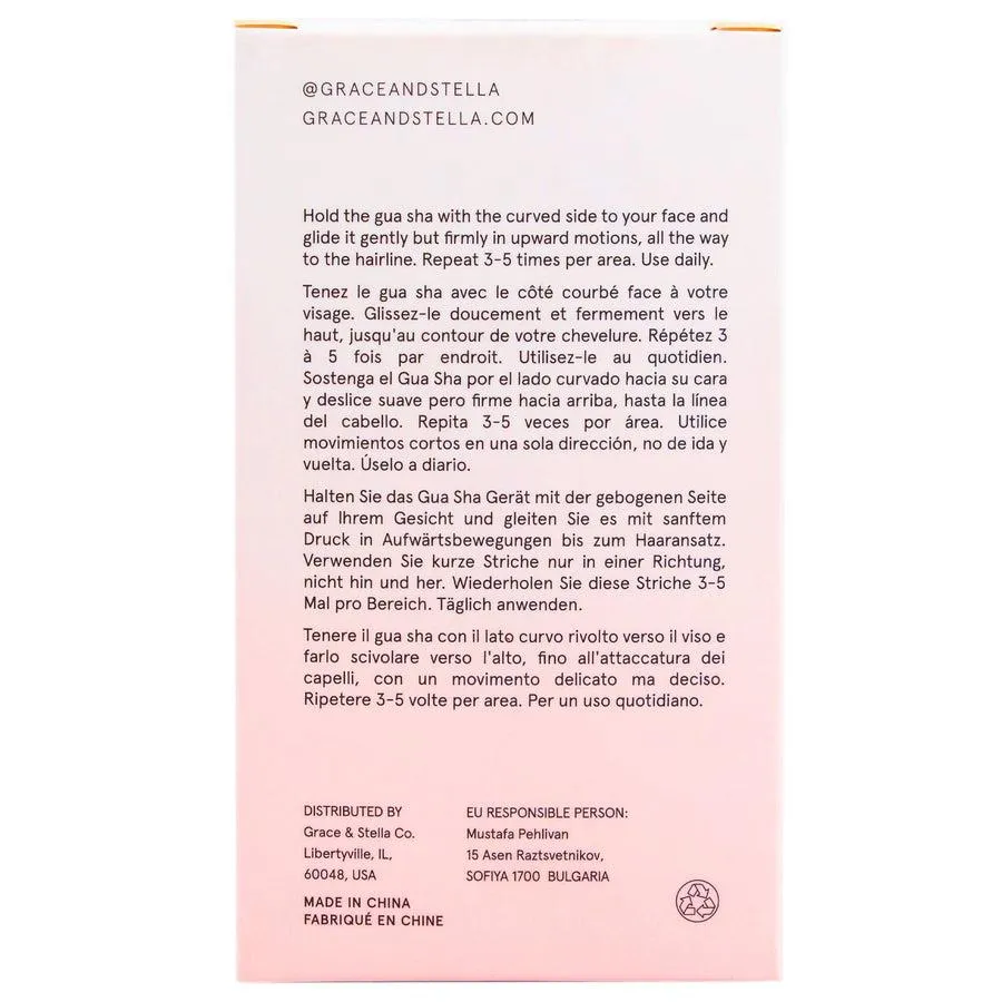Grace & Stella Gua Sha pierre visage sculptant éclat