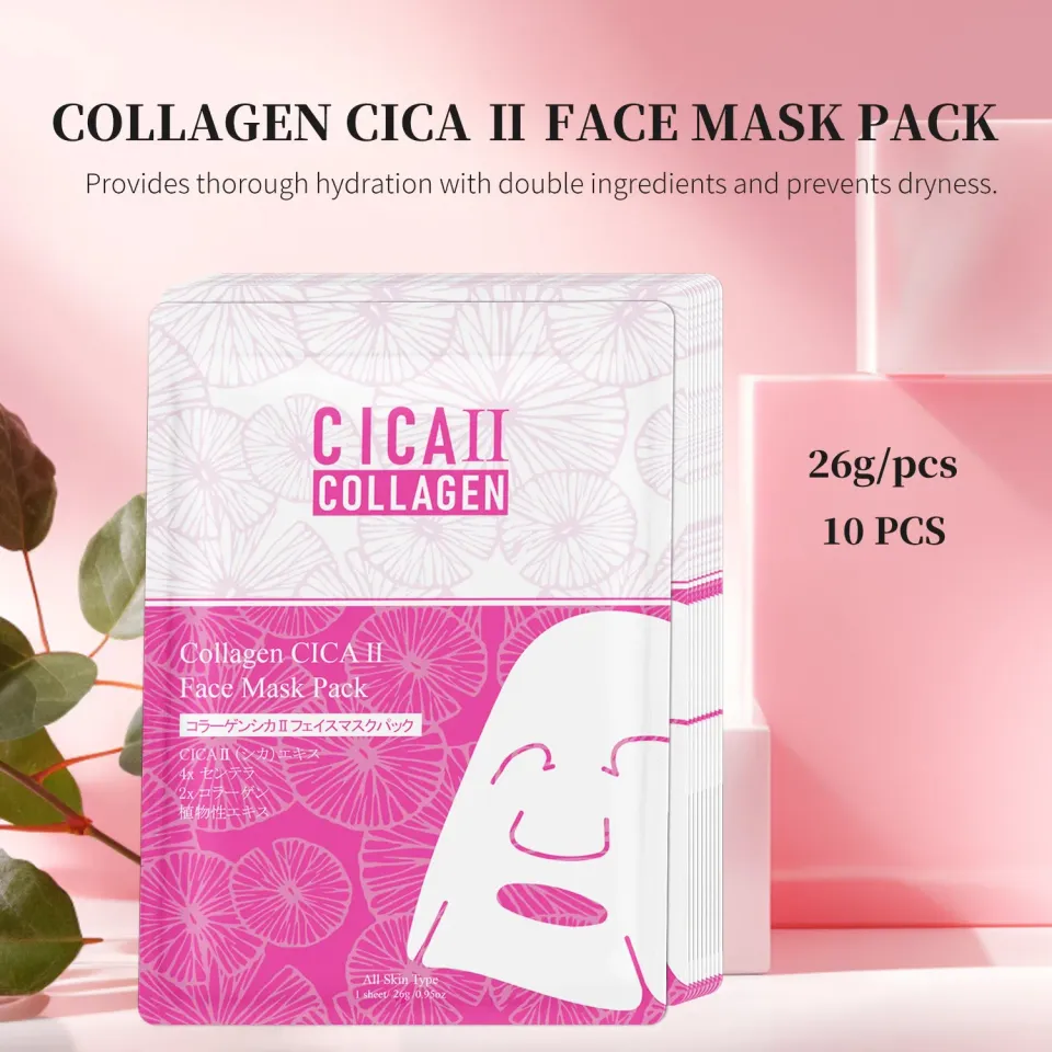 Mitomo Collagen CICA II masque visage collagène apaisant