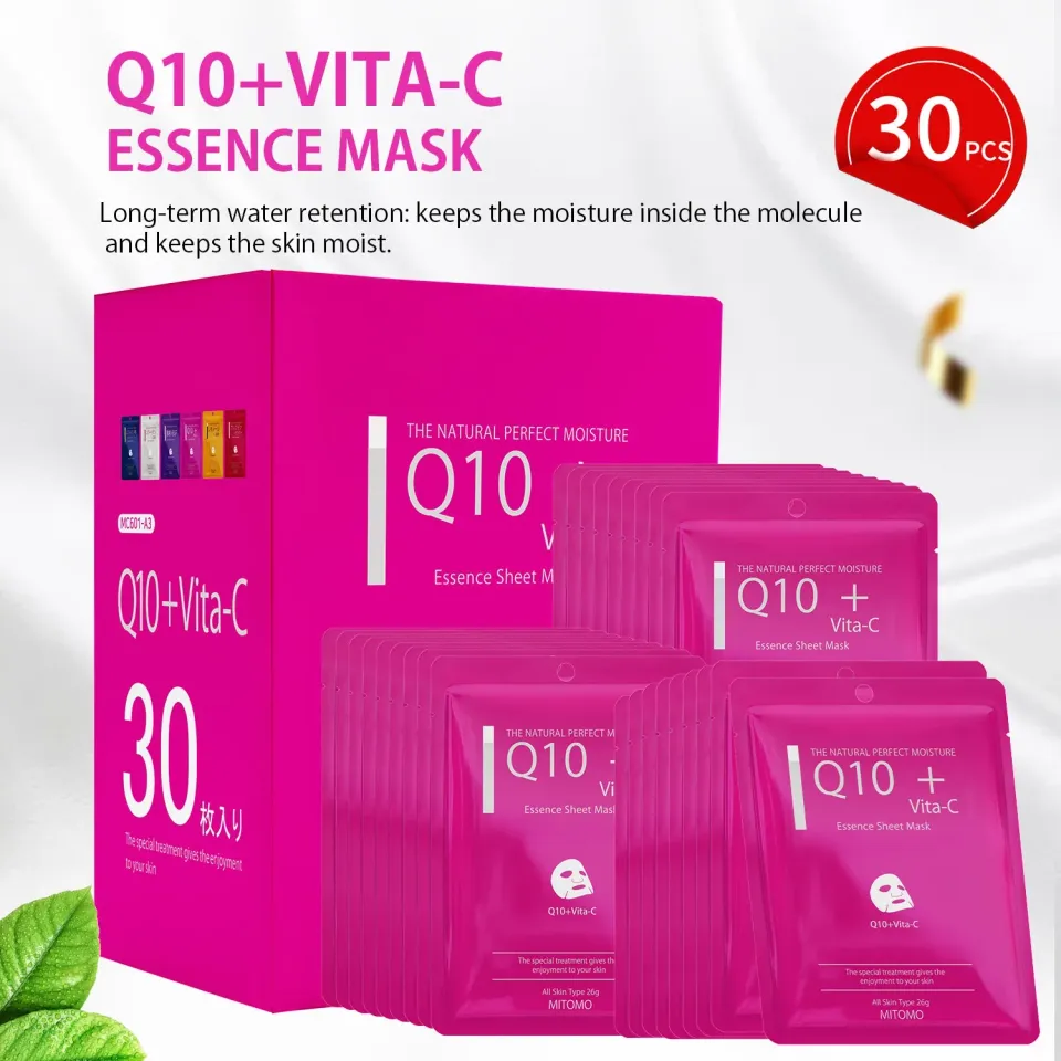 Mitomo MC MCSS00601-A-3x003 masque visage 30 pièces Q10