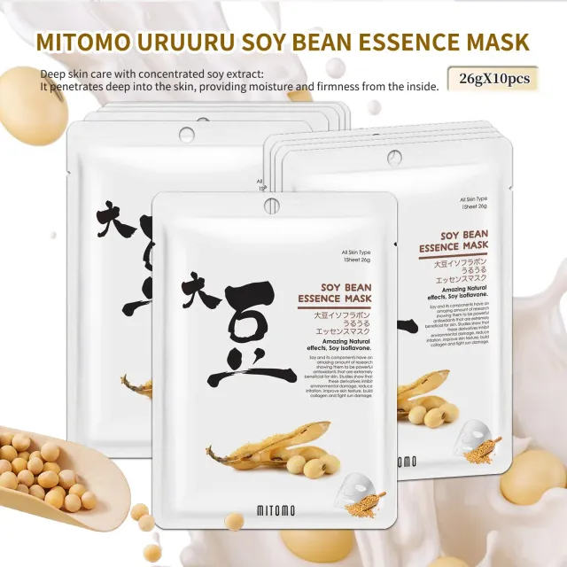 Mitomo TX JPSS00612-D-2 masque visage soja fermeté