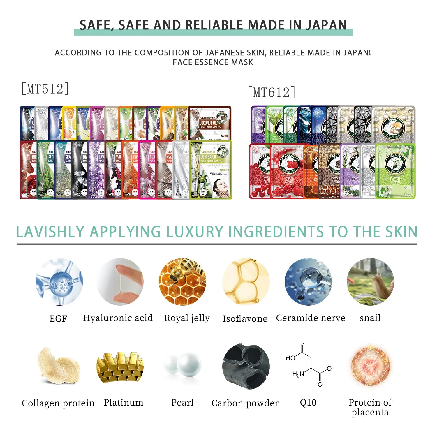 Mitomo MG Lucky Box masque visage 40 pièces assortiment