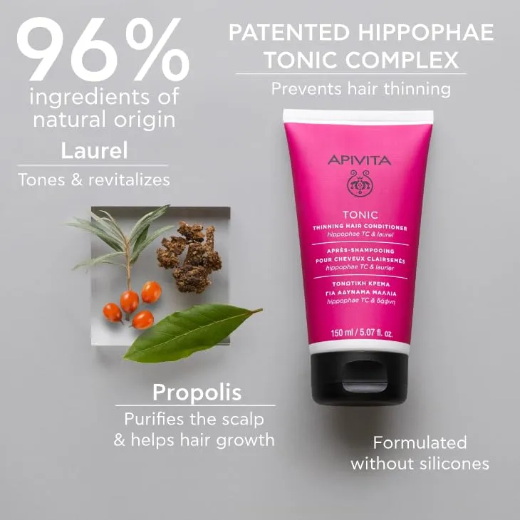 Apivita après-shampooing chute 150 ml argousier volume