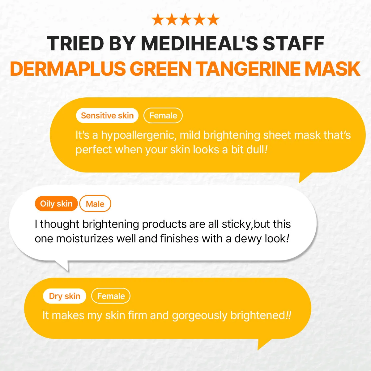 Mediheal Dermaplus masque tissu mandarine verte x10 éclat