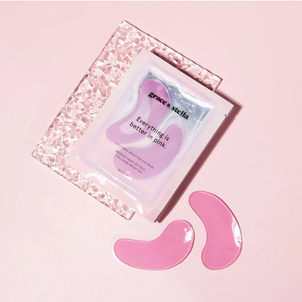 Grace & Stella Pink patchs yeux 6 paires fermeté peptides