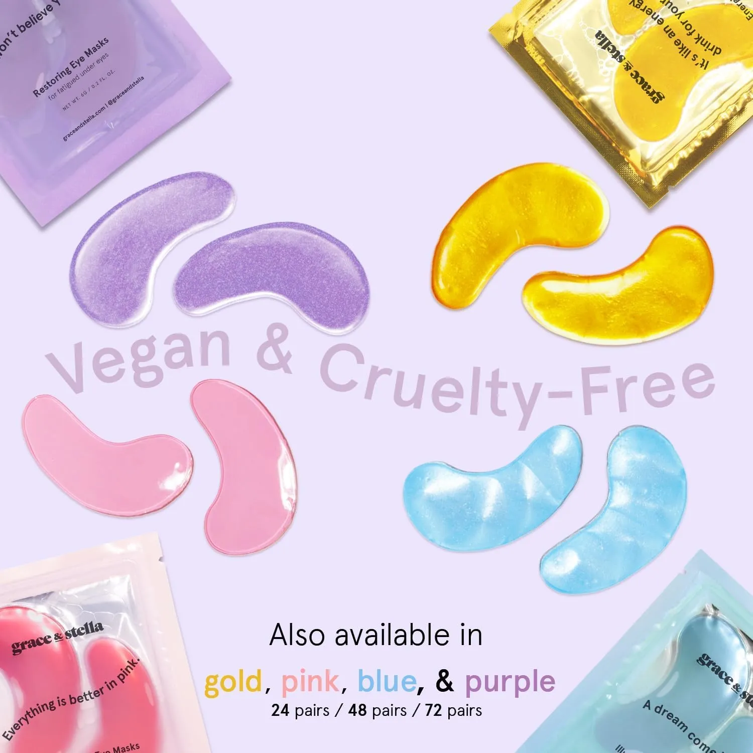 Grace & Stella Restoring Purple patchs yeux 24 paires rétinol