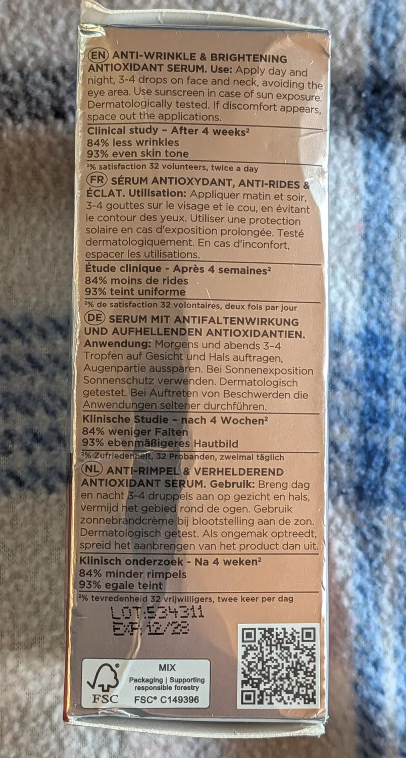 Apivita C15 Propolis Correct sérum visage 30 ml anti-rides