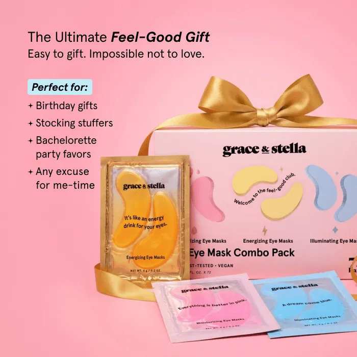 Grace & Stella Combo Pack patchs yeux 72 paires anti-poches