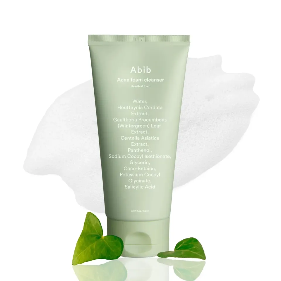 Abib Heartleaf Foam mousse nettoyante 150 ml peau acnéique