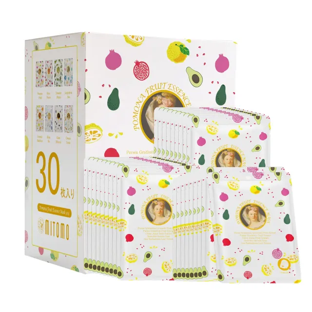 Mitomo Pomona 303 masque visage fruits éclat 30 pièces