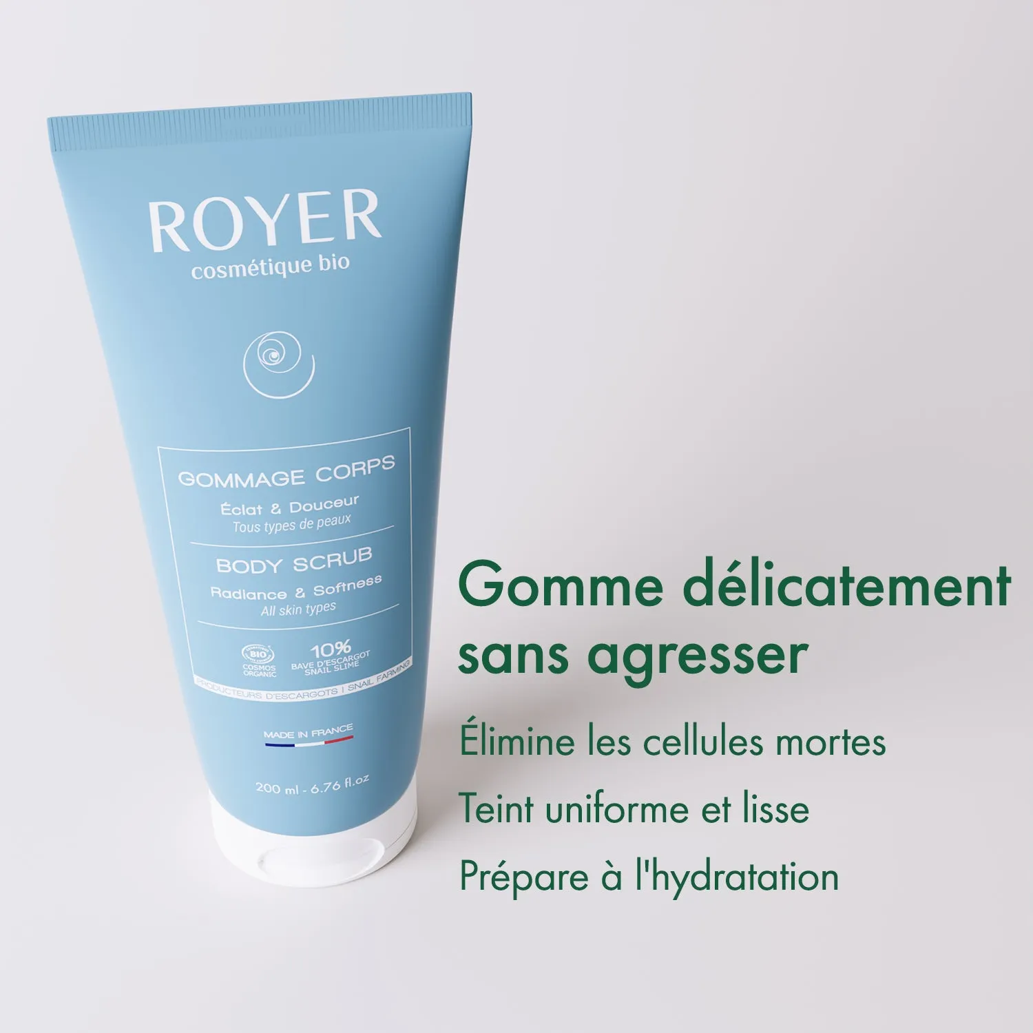 Royer Duo Gommage + Baume Corps Coffret Bave d'Escargot + Pieds