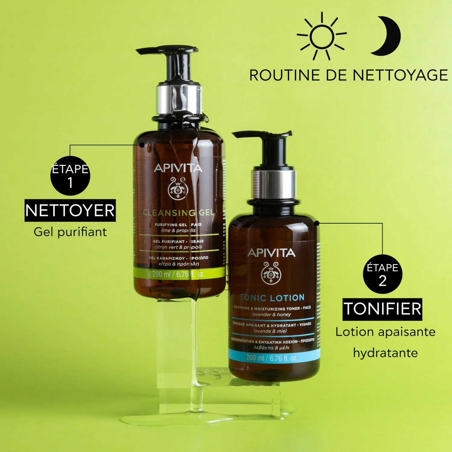 Apivita Gel Nettoyant Propolis Agrumes 200 ml peau grasse