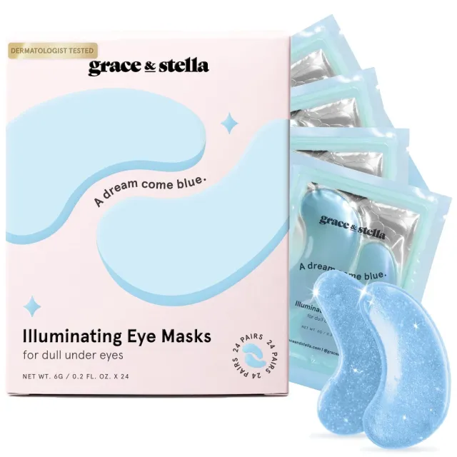 Grace & Stella Blue patchs yeux 6 paires niacinamide éclat