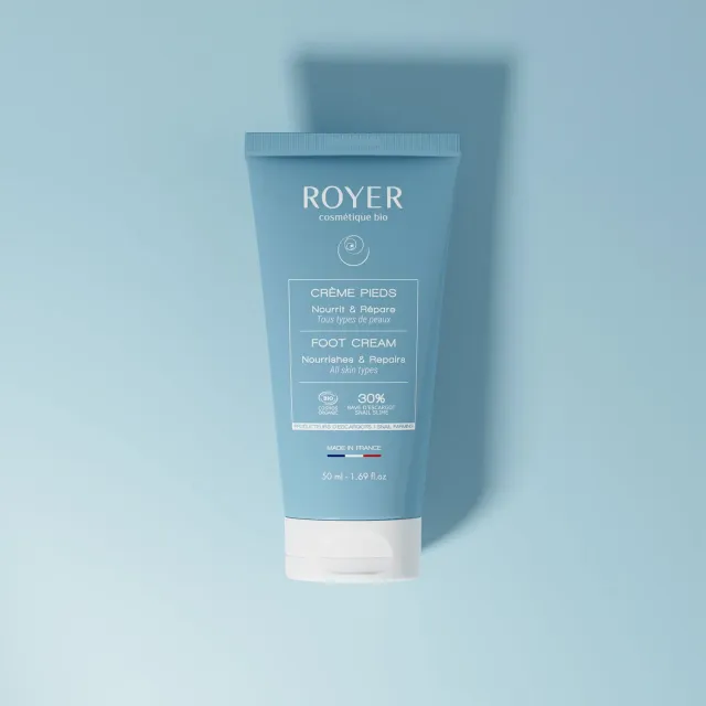 Royer Cosmétique crème pieds bave d'escargot réparatrice