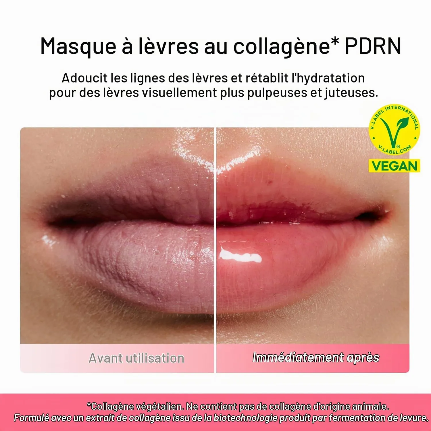 Abib PDRN Collagen masque lèvres jelly 11ml rose