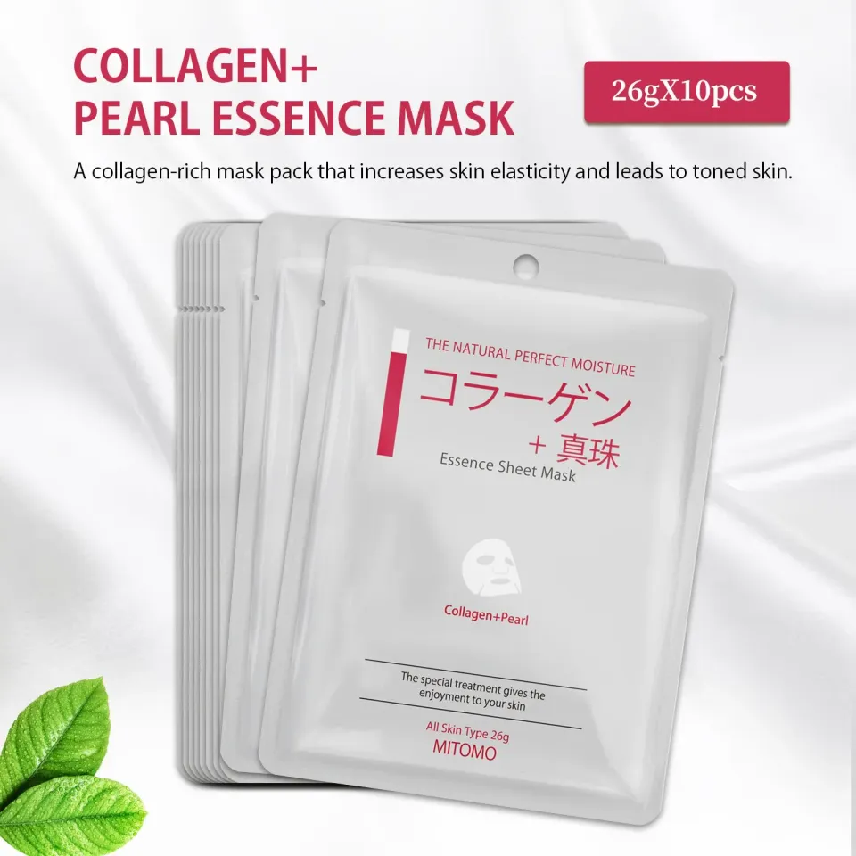 Mitomo Collagen Pearl MCSS00601-A-1 masque visage fermeté