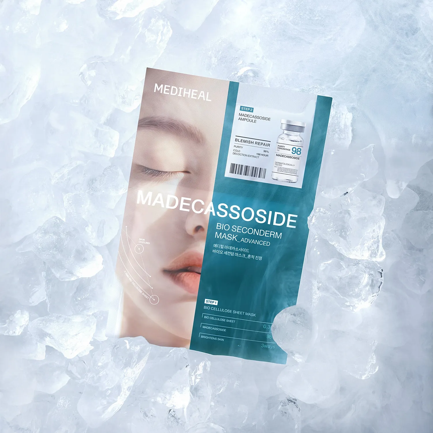 Mediheal Madecassoside Bio Seconderm Mask masque 2 étapes